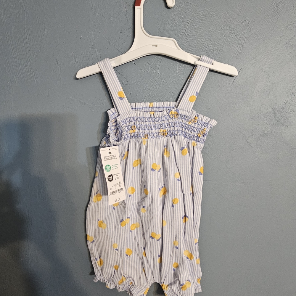 Blue and Yellow Kids Romper